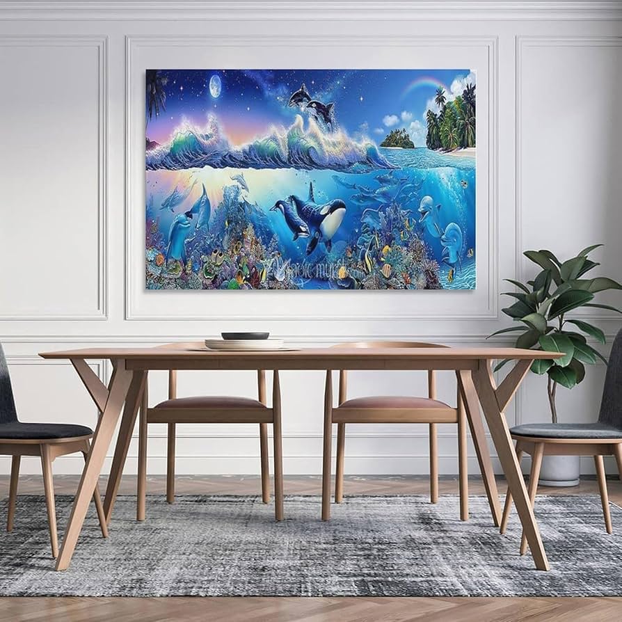 Amazon.co.jp: ラッセンアート 青い世界の海景画家、海のアート